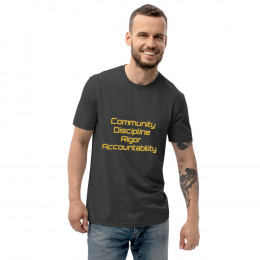 Community, Discipline, Rigor, & Accountability Unisex recycled t-shirt